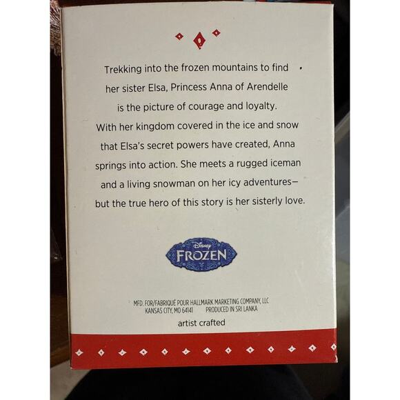 HALLMARK 2015 PRINCESS ANNA ornament - NEW IN BOX - Picture 2 of 4